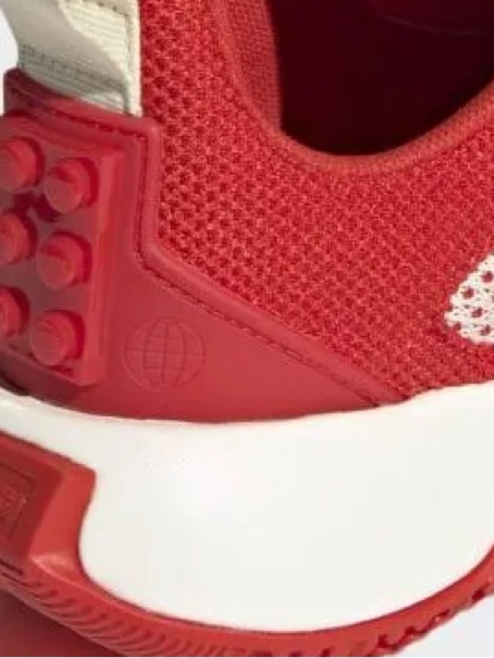 LEGO Adidas Women's Lightweight Red Mesh Athletic Sneakers - Picture 10 of 10